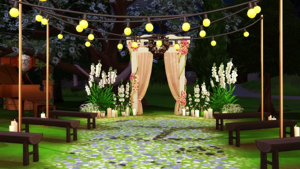 Aveline Sims: Woodland Wedding Venue • Sims 4 Downloads