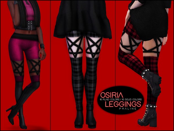  The Sims Resource: Osiria Leggings by Pralinesims