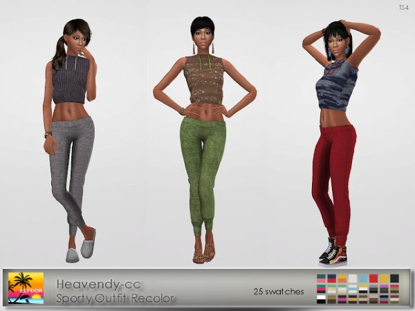  Elfdor: Sporty Outfit Recolored
