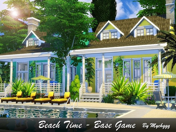  The Sims Resource: Beach Time house by MychQQQ