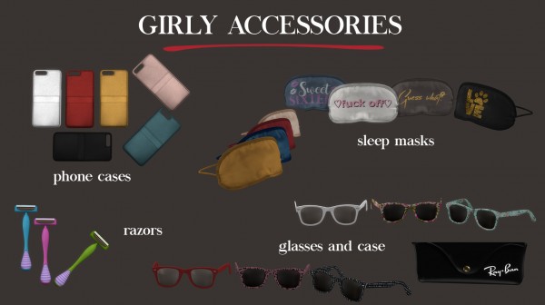  Leo 4 Sims: Girly accessories