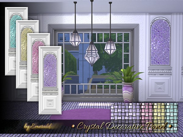  The Sims Resource: Crystal Decorative Panel by emerald