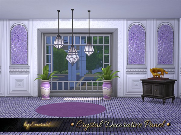  The Sims Resource: Crystal Decorative Panel by emerald
