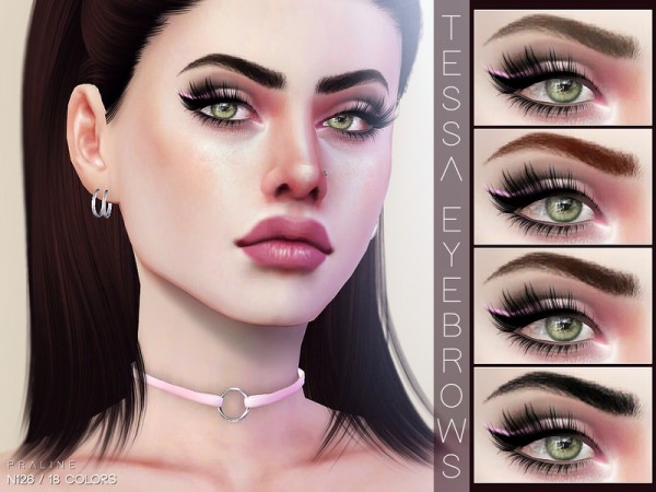  The Sims Resource: Tessa Eyebrows N126 by Pralinesims