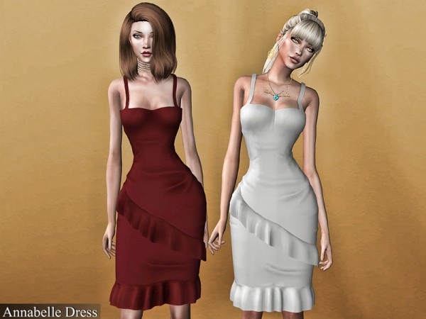  The Sims Resource: Annabelle Dress by Genius666