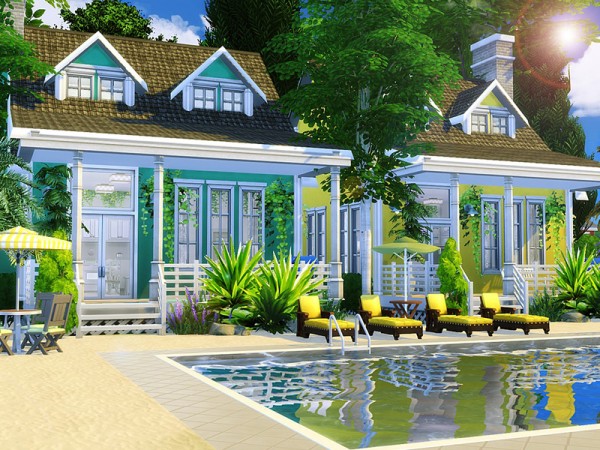  The Sims Resource: Beach Time house by MychQQQ