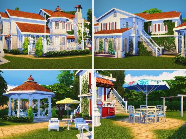  The Sims Resource: Mediterranean Beauty house by MychQQQ