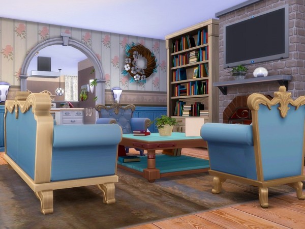  The Sims Resource: Mediterranean Beauty house by MychQQQ