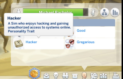  Mod The Sims: Hacker Trait by Sims Lover