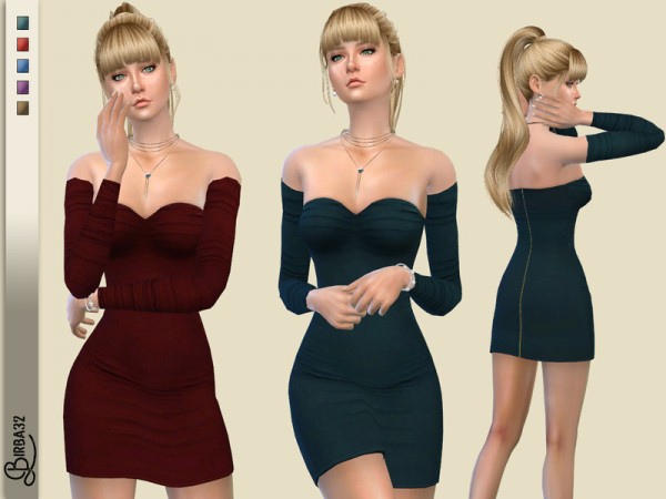  The Sims Resource: Valentine2018 Cocktail dress by Birba32