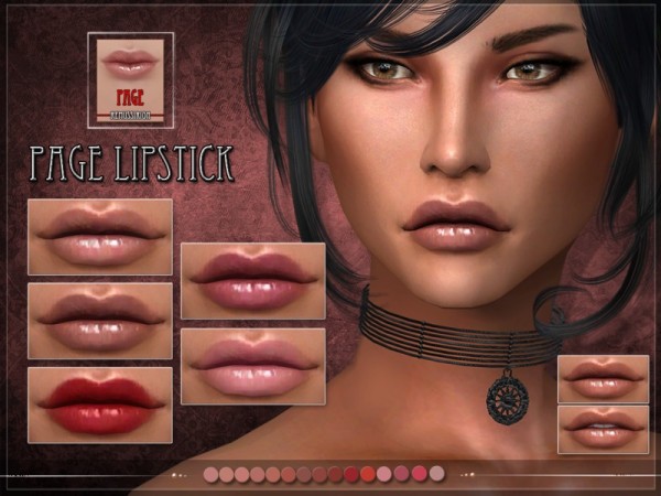  The Sims Resource: Page Lipstick by Remus Sirion