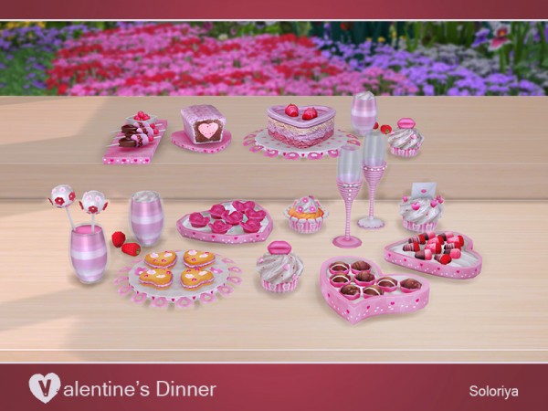  The Sims Resource: Valentines Dinner by soloriya