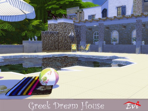  The Sims Resource: Greek Dream House by evi