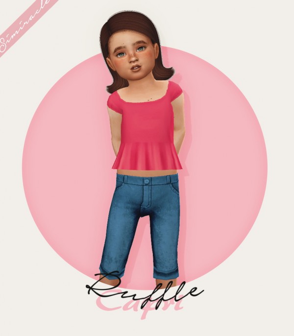  Simiracle: Ruffle Shirt and Capri Jeans Recolor