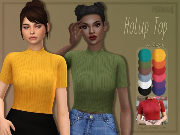  The Sims Resource: Holup Top by Trillyke