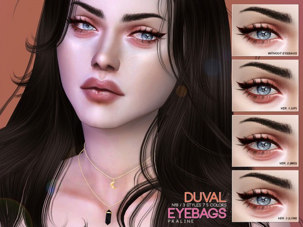  The Sims Resource: Duval Eyebags N19 by Pralinesims