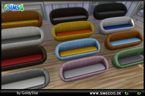  Blackys Sims 4 Zoo: Pastures flies sofa by GoldyStar