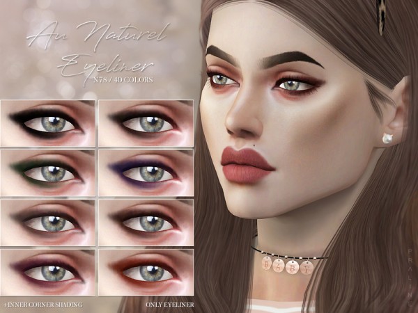  The Sims Resource: Au Naturel Eyeliner N78 by Pralinesims
