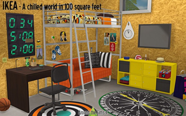  Around The Sims 4: IKEA Bedroom   A chilled world in 100 square feet