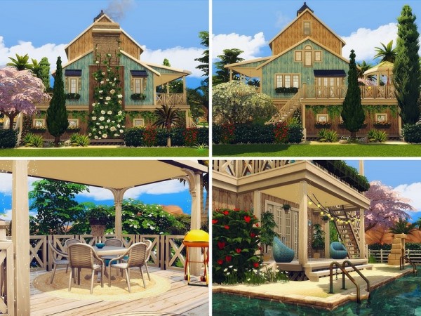  The Sims Resource: Oasis Beach House by MychQQQ