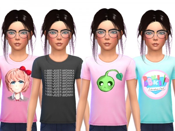  The Sims Resource: Snazzy Tee Shirts For Kids by Wicked Kittie