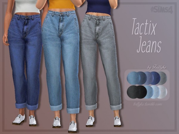  The Sims Resource: Tactix Jeans by Trillyke