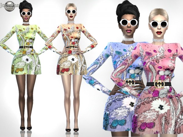  The Sims Resource: Arlette haute couture dress 2 by jomsims