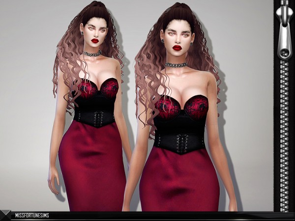  The Sims Resource: Miranda Dress by Miss Fortune
