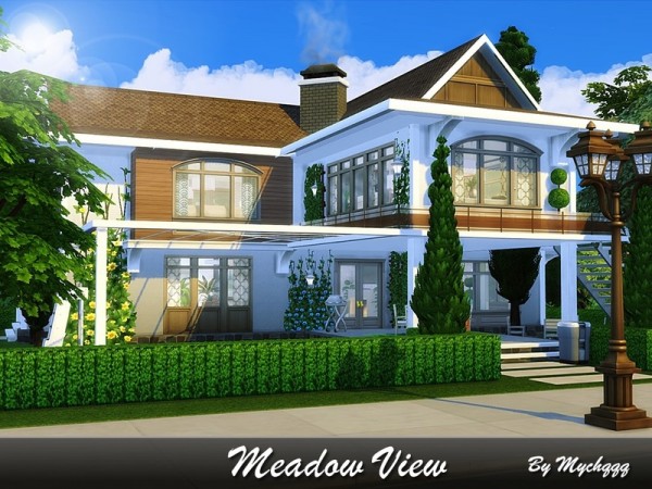  The Sims Resource: Meadow View house by MychQQQ