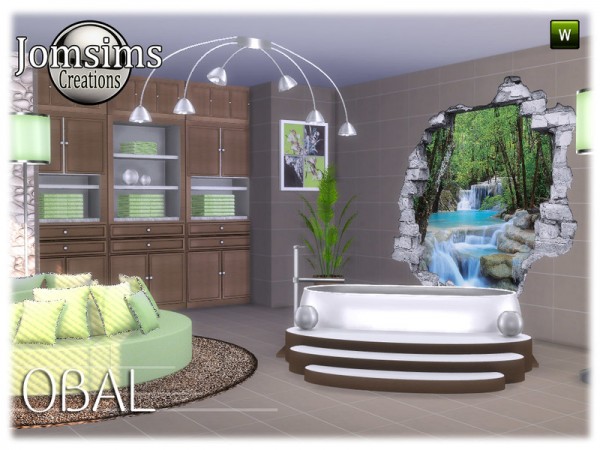  The Sims Resource: Obal bathroom part 2 by jomsims