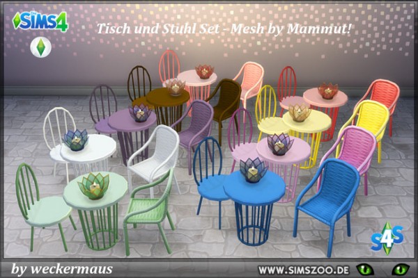  Blackys Sims 4 Zoo: Colorful dinette by weckermaus