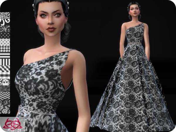  The Sims Resource: Wedding Dress 12 recolored 1 by Colores Urbanos