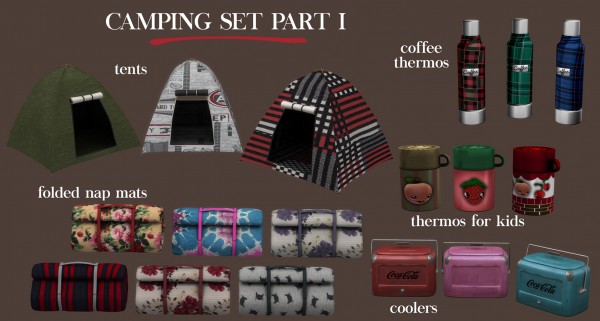  Leo 4 Sims: Camping set 1
