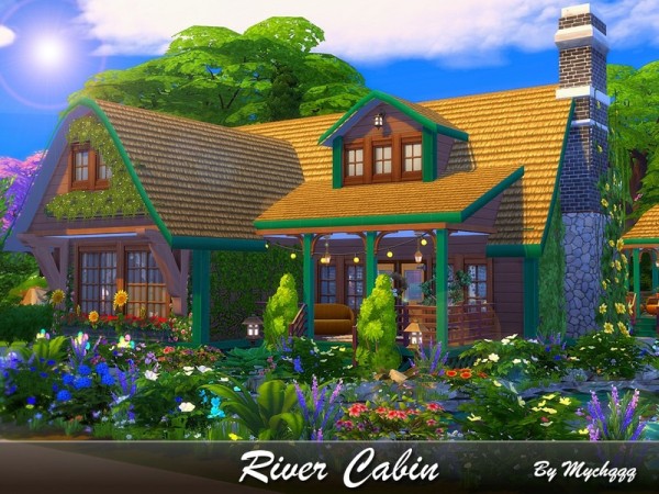  The Sims Resource: River Cabin by MychQQQ