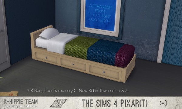  Simsworkshop: 7 K Bedframes only New Kid in Town set 1 by k hippie