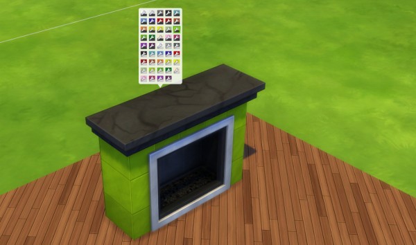  Mod The Sims: Romantic fireplace by ozono96