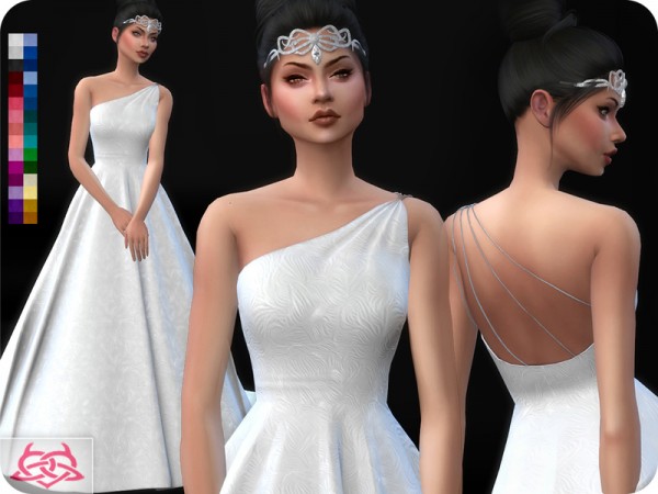 The Sims Resource: Wedding Dress 12 by Colores Urbanos • Sims 4 Downloads