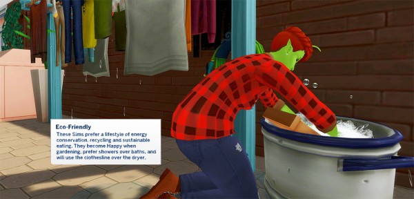  Mod The Sims: Eco Friendly Trait by duderocks