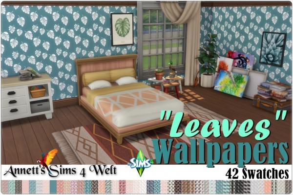  Annett`s Sims 4 Welt: Wallapers Leaves