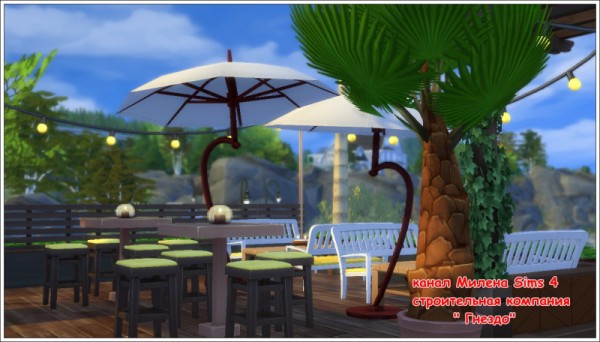  Sims 3 by Mulena: Restaurant Sea view