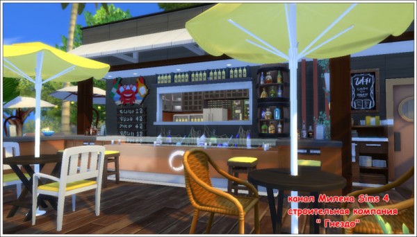  Sims 3 by Mulena: Restaurant Sea view