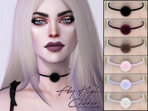  The Sims Resource: Fly High Choker by Pralinesims
