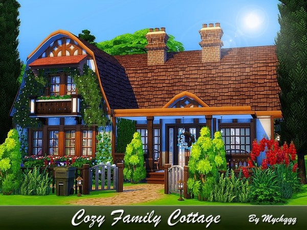  The Sims Resource: Cozy Family Cottage by MychQQQ