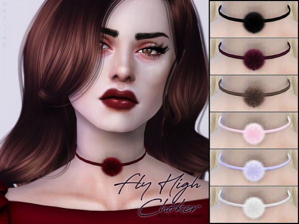  The Sims Resource: Fly High Choker by Pralinesims