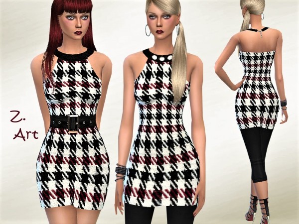  The Sims Resource: RetroZ. 05 dress by Zuckerschnute20