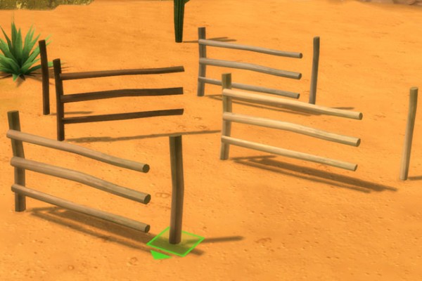  Blackys Sims 4 Zoo: Deco fence post ranch by mammut