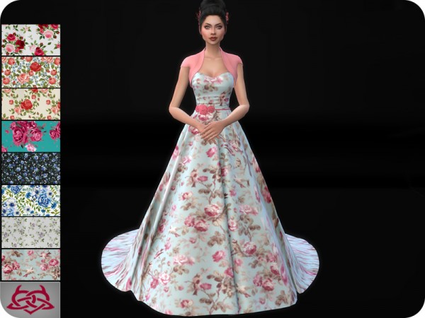  The Sims Resource: Wedding Dress 11 recolor 1 by Colores Urbanos