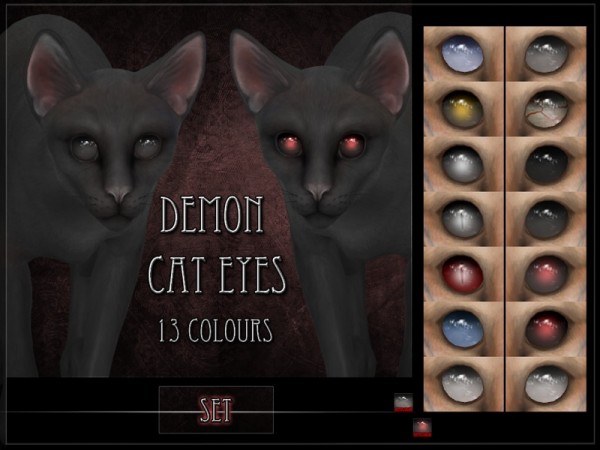  The Sims Resource: Demon Cat Eyes   Set by RemusSirion
