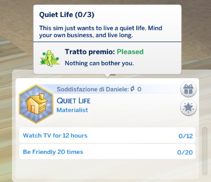  Mod The Sims: Quiet Life Aspiration by Daleko