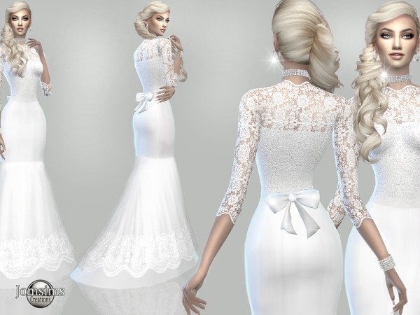  The Sims Resource: Atanis wedding dress1 by jomsims